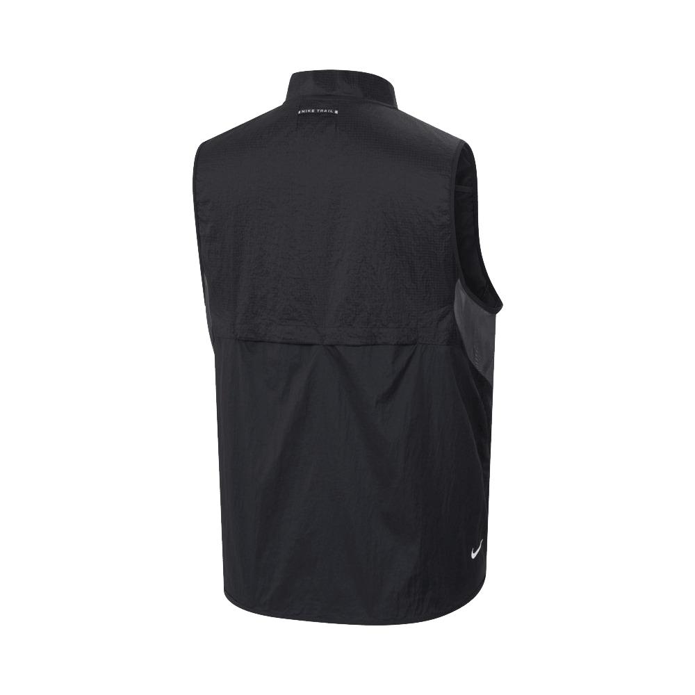 Nike Trail Aireez Lightweight Woven Comfortable Zip Vest Men Vests Black Coal-Black Summit-White FN4005-010