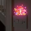 Cartoon Mushroom Cluster and Butterfly Living Room Bedroom Decoration Beautification Switch Stickers