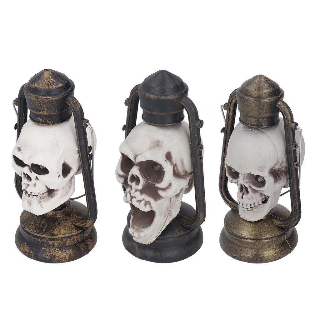 Skull Lantern Halloween Party LED Skull Lamp Hanging Light Decoration Props for Haunted House Bar
