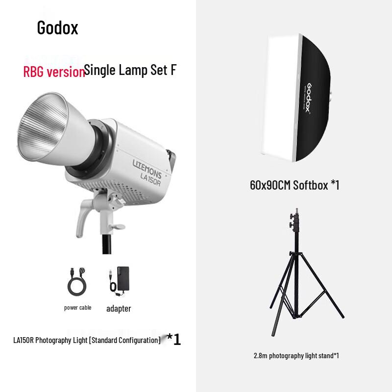 Godox LA150R Full-Color LED Video Light with Softbox
