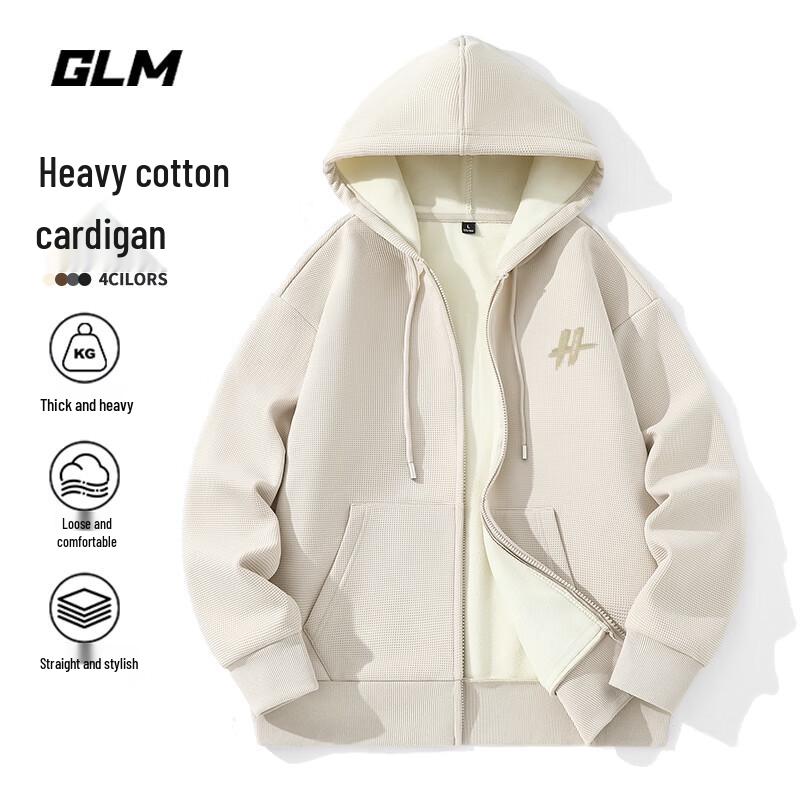 

GLM Men s Fleece Lined Heavyweight Hooded Cardigan 3XL