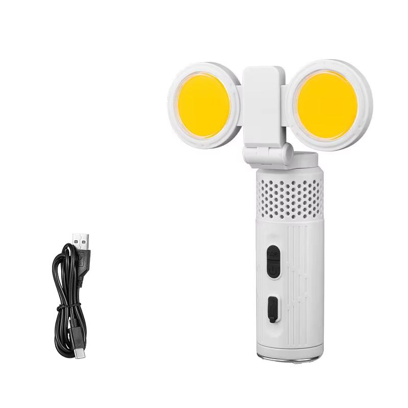 Outdoor Multifunctional Camping Lamp Colorful Dynamic Atmosphere Type-C Tent Lamp Rechargeable with Magnetic Absorption Portable