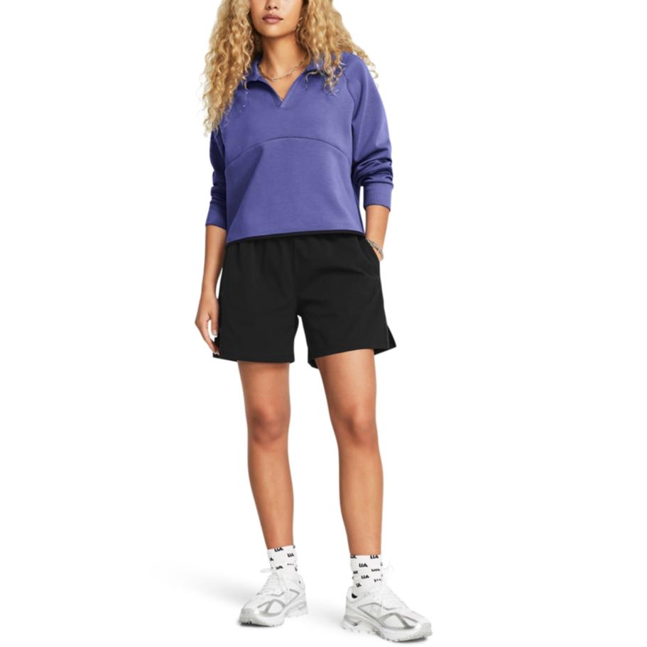 Under Armour Einfarbige Gerades Bein Bequeme Lässige Shorts Damen Shorts Schwarz 1385892-001