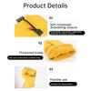 Labour Gloves Yellow Head Layer Cowhide Work Gloves Anti-Cut Driver Handling Wear Resistant Labour Gloves Vintage