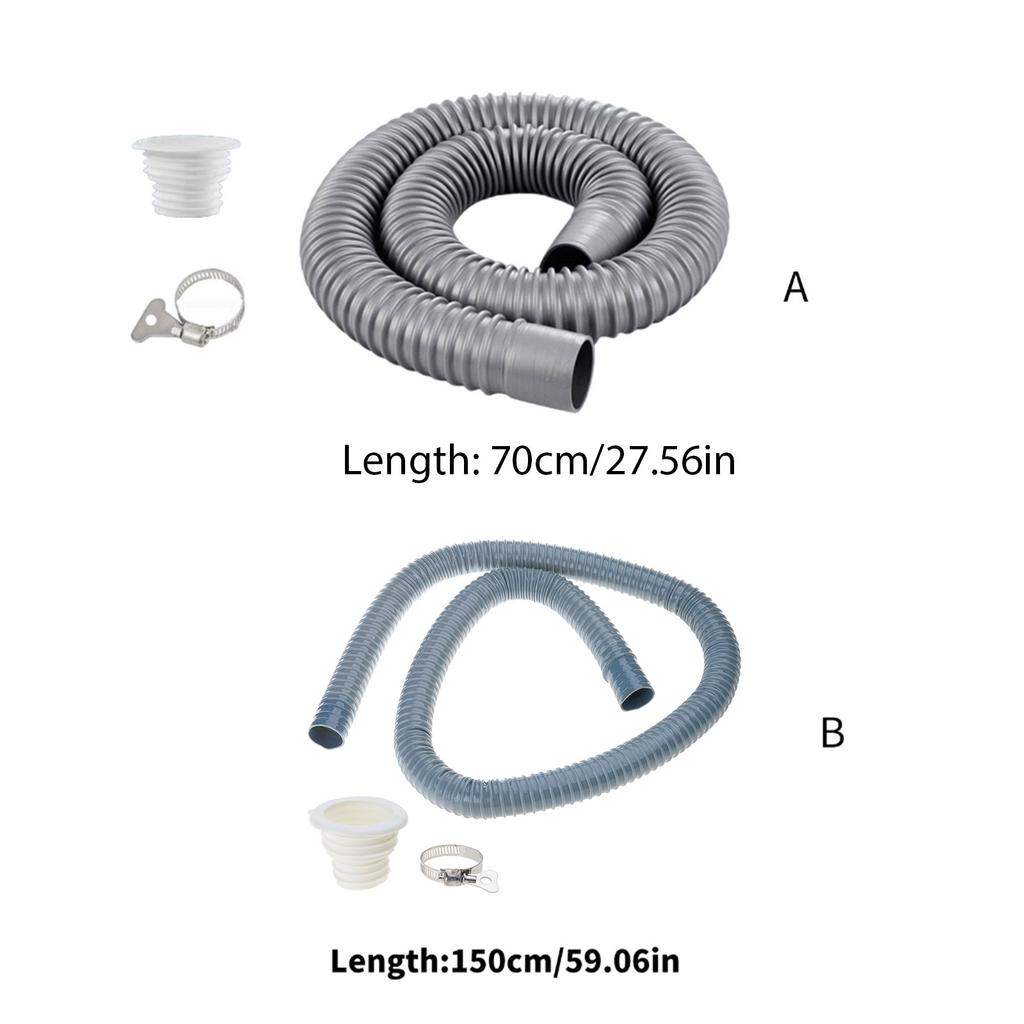 70cm/100cm Length PVC Drainage Tube Leak Proof Sink Hose Easy Install Plumbing Hose for Versatile Use In Sinks & Basins