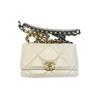 19BagWOC Sheepskin Chain Bag, Shoulder Bag, Crossbody Bag Women's White AP3267-B04852-10601