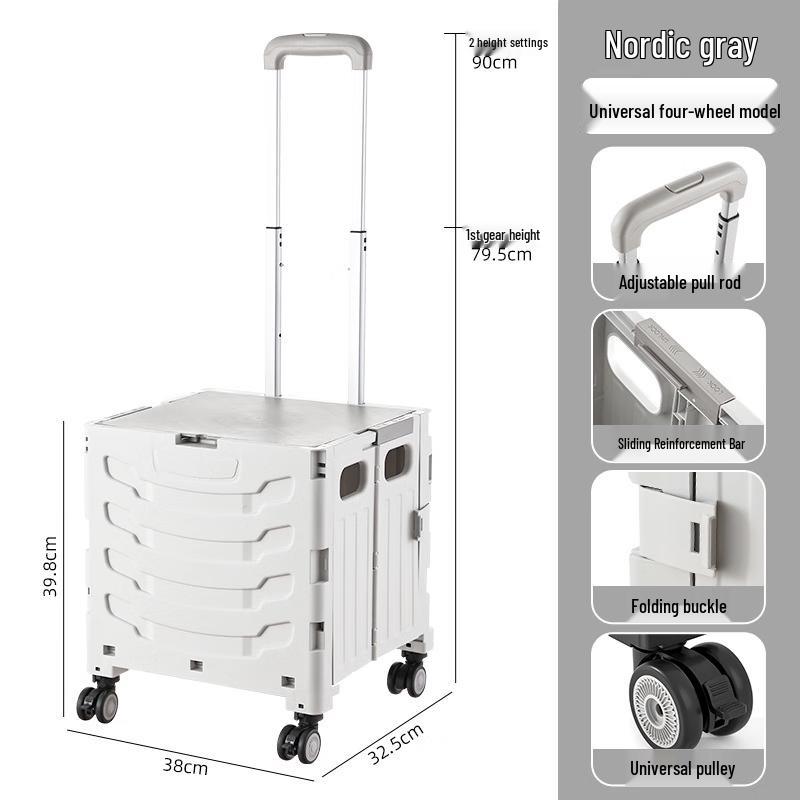 Portable Folding Shopping & Storage Cart