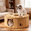 Non-Shedding Felt Cat Bed Felt Semi-Enclosed Cat Nest New Scratching Post  Small Animals