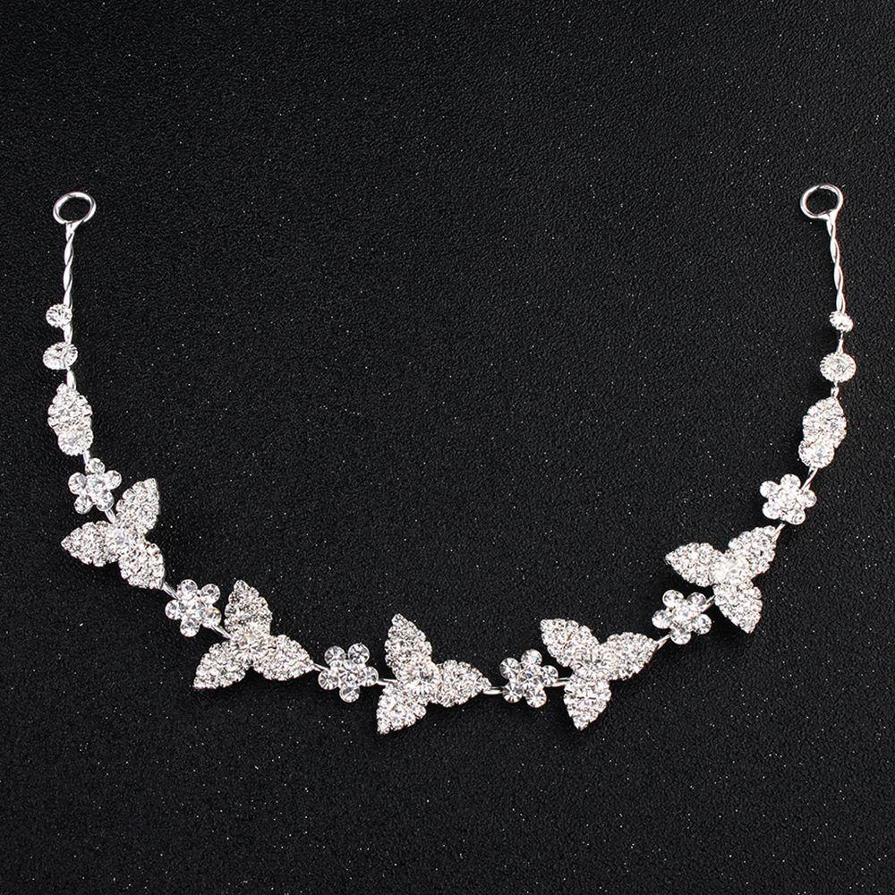 Headdress Headwear Bridal Flower Hairband Rhinestone Flower Headband Bridal Headband Hair Jewelry