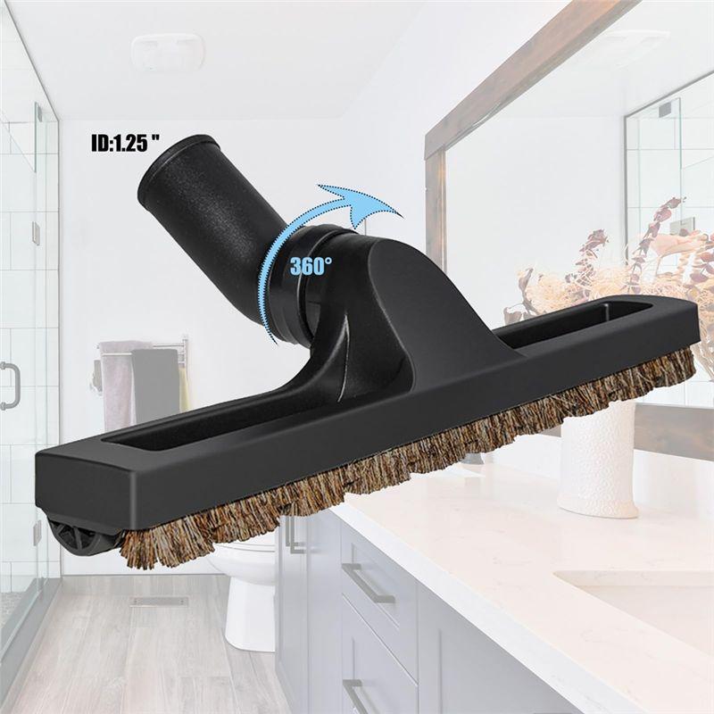 A20F-Universal Vacuum Attachments Kit Accessories - Includes Horse Hair Vacuum Brush, Hose Adapters For 2 1/2In To 1 1/4In