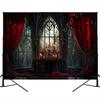 2D plane banner Gothic arch photography background - elegant Gothic style decorationzyc