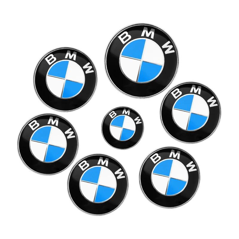 7pcs 82mm 74mm 45mm Car Front Bonnet Hood Rear Tail Trunk Emblem Badge Logo For Bmw E46 E39 E38 E90 E60 Z3 Z4 X3 X5 X6 F10 E93