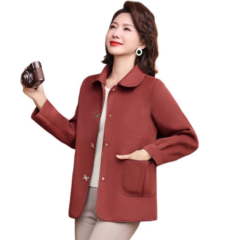Women's Autumn/Spring Woolen Coat for Middle-Aged