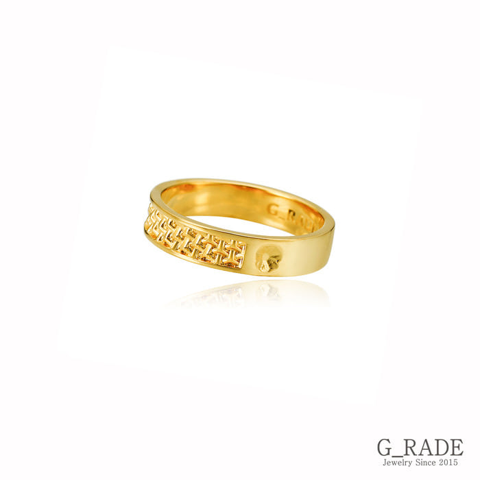 G_Rade Pattern Logo Layered Ring Plating Ver No.3 (D Type)
