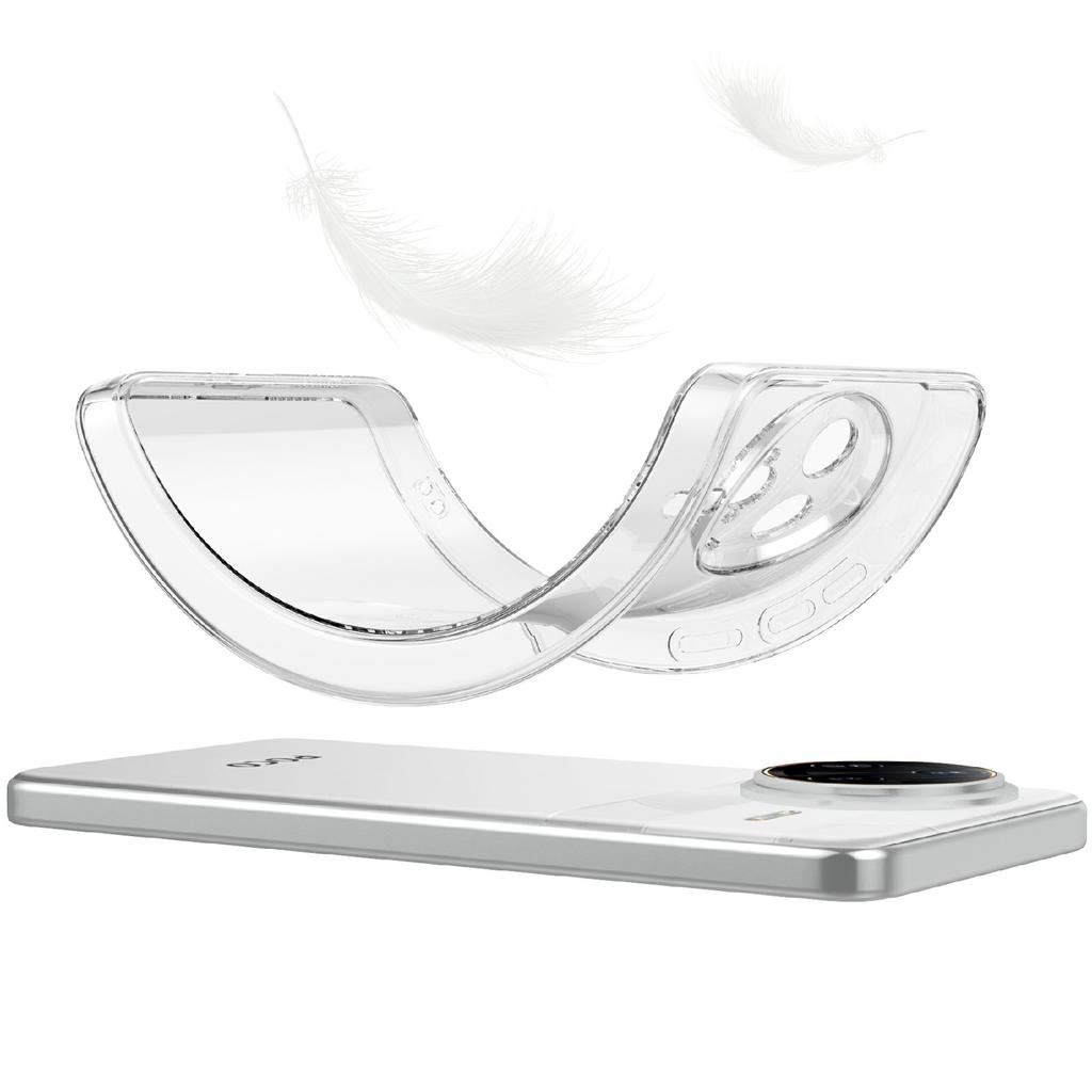 For Xiaomi Poco F7 Ultra 5G/Redmi K80 Pro 5G Case Anti-Fingerprint Crystal Clear TPU Phone Cover