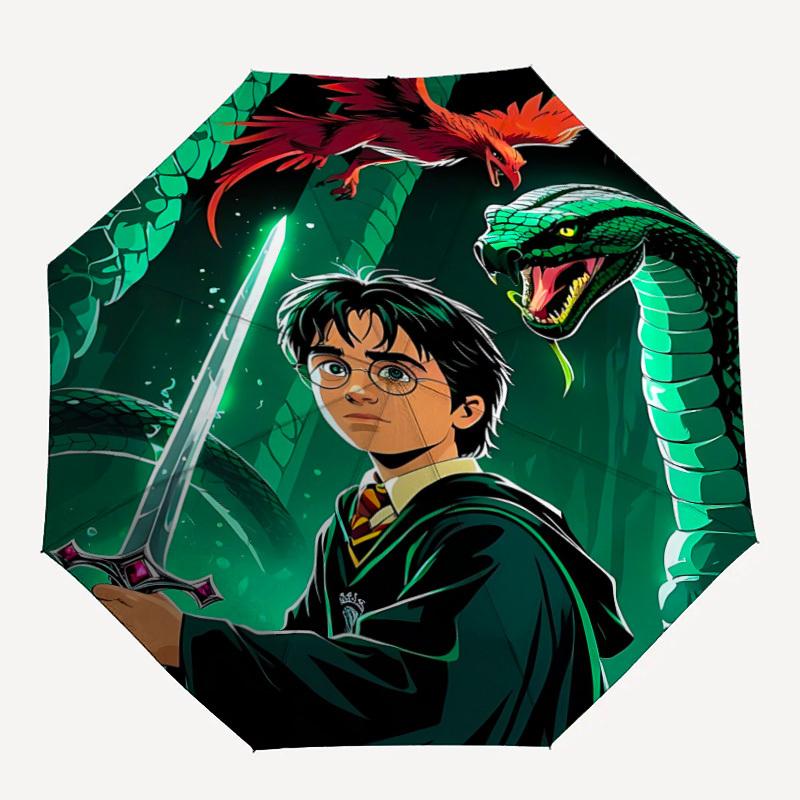 

1pc Harry Potter, Sword of Gryffindor Automatic Umbrella with Folding feature - Compact Travel Umbrella, Perfect Gift for Birthday, Christmas, 067