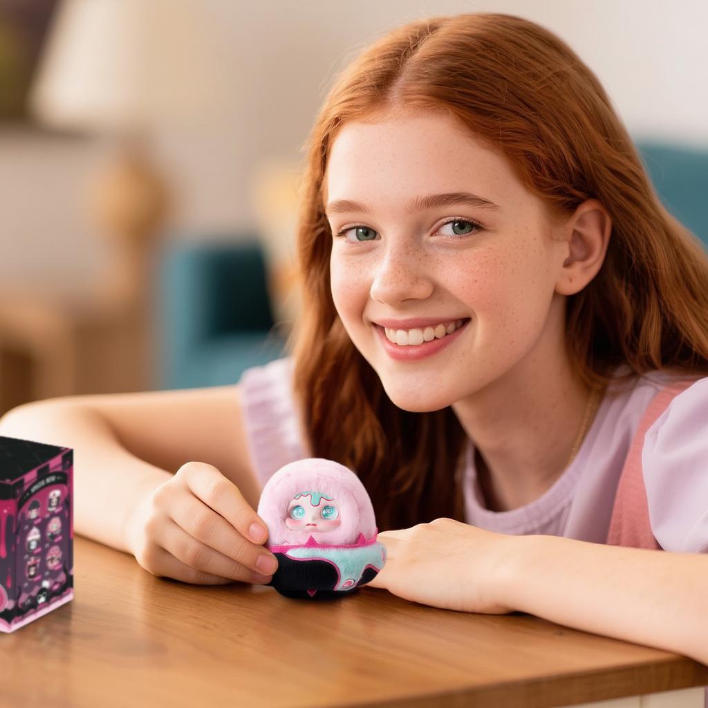 Plush Box Figure, Black Monday Series Creepy Stuff Stuffed Blind Plush, Kawaii Mystery Boxes Collectible Surprise Toys Cute Christmas Birthday Gifts