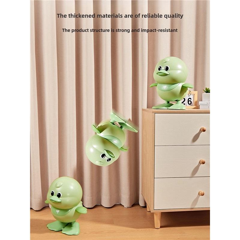 Little Yellow Duck Wind-Up Toy, Jumping & Running Small Animal Toy, Interactive Educational Toy for Baby 1-2 Years Old, Infants and Toddlers