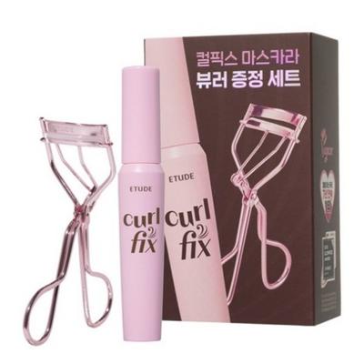 Curl Fix Mascara 8g + Curler Set, 02 Brown, 1 Set