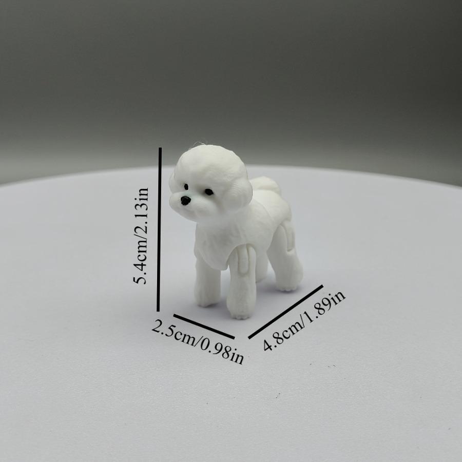 3D Printed Poodle Statue, Plastic Dog Decoration for Events, Holiday Home Kitchen Decoration, Christmas and Halloween