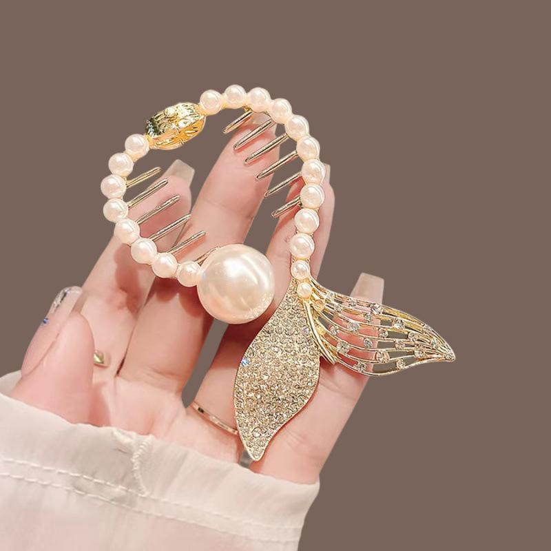 

Кисточка Жемчужный Цветок Зажим для Волос Клешня для Весенней/Летней Женской Прически