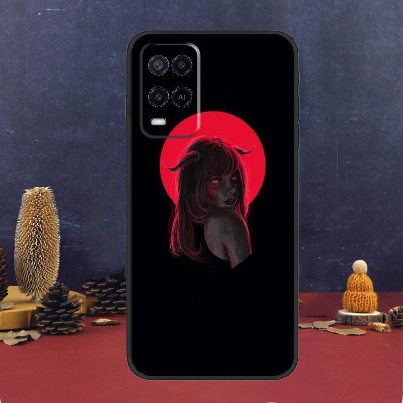 Devil Woman Case For Oppo A94 A74 A54 A15 A17 A57 A6 A5 Pro A16 A76 A96 A40 A60 A80 A18 A38 A58 A78 A98