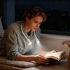 Neck Light For Bed Reading Battery Powered 3 Color 9-Brightness Dimmable Around The Neck Light For Knitting Crocheting Crafting