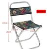 ZISIZ Portable Outdoor Folding Stool with Backrest
