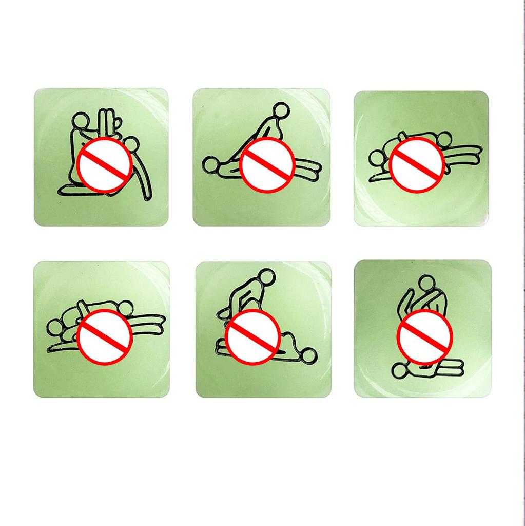 6-in-1 Adult Party Dice Set: Posture Action Game Shaker