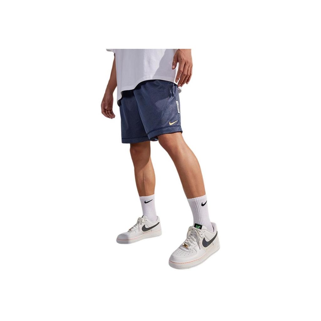 Nike Dri-Fit NBA Logo Drawstring Quick-Dry Reversible Casual Sports Shorts Men Shorts Finn-Blue DX9792-491