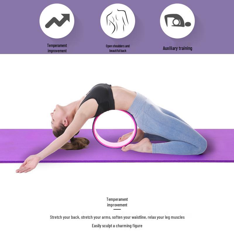 TPE Yoga Wheel: Compression-Resistant Backbend & Abdominal Muscle Trainer.