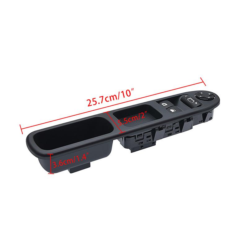 2Pcs Driver Passenger Side Electric Power Window Control Switch for Peugeot 207 2007-2015 6554QC 6490HQ