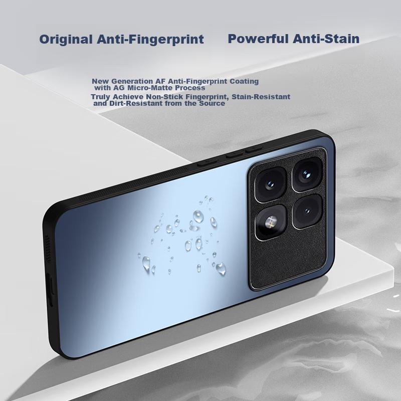 Phone Case for Xiaomi Redmi K70 Pro, Xiaomi Redmi K70 Ultra Frosted Full Coverage Ultra-Thin Shockproof Anti-Fingerprint - Graphite Black
