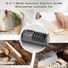 Professional 3-Stage Electric Knife Sharpener for Kitchen Knives, LCD Screen, 100% Diamond Abrasive, Adjustable Rotational Speed, Precision Angle