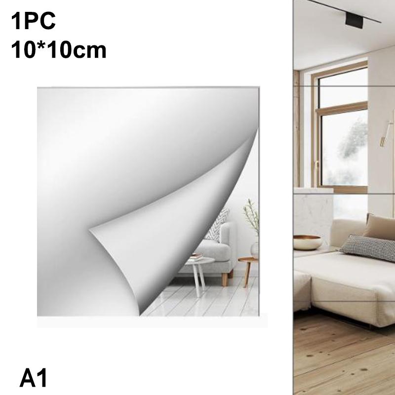 Self-Adhesive Acrylic Mirror Bathroom Shower Makeup Anti Fog Mirror Sticker Tile Shaving Mirror For Door Wardrobe Home Decor