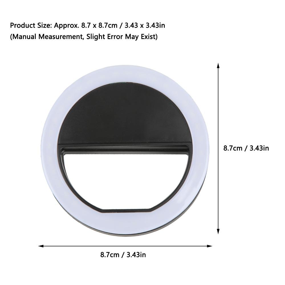 Round Shape Ring Fill Light Adjustable Brightness Selfie Ring Light Live Broadcast