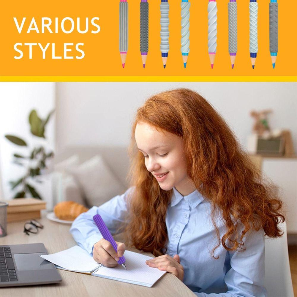 Textured Pencil Grips Write Right Learning Pen Holder New Pencil Sleeves
