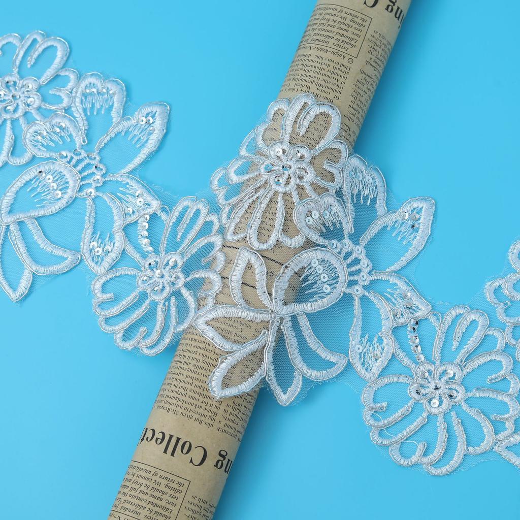 Wedding Car Bone Thorn Embroidery Edge Clothing Clothing Accessories Lace Clothing Children'S Clothing Handmade Accessories Polyester Silk Lace