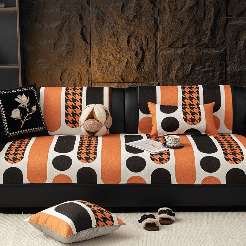 Popular New Sofa Cushion Four Seasons Universal Chenille Sofa Seat Cushion Fixed Non-Slip Sofa Seat Cushion