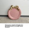 Jewelry Storage Tray Vintage Bow Decorated Resin Plate Snack Dessert Tray Cute Home Bedroom Decor