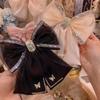 Sweet Fashion Girls Princess Hair Clip Rhinestone Big Bow Hairpin For Women Headwear Ladies Hairgrips Female Hair Accessories