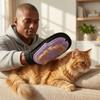Double Sided Dog Cat Bath Massage Gloves Pet Comb Pet Bath Brush Cat Deshedding Comb  for Dog Cat