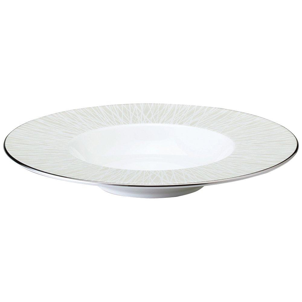 

NARUMI Bamboo Pearl Plate, 25cm, Yellow, Cute and Stylish Wide Rim, Perfect for Soup, Made in Japan, 51734-5239