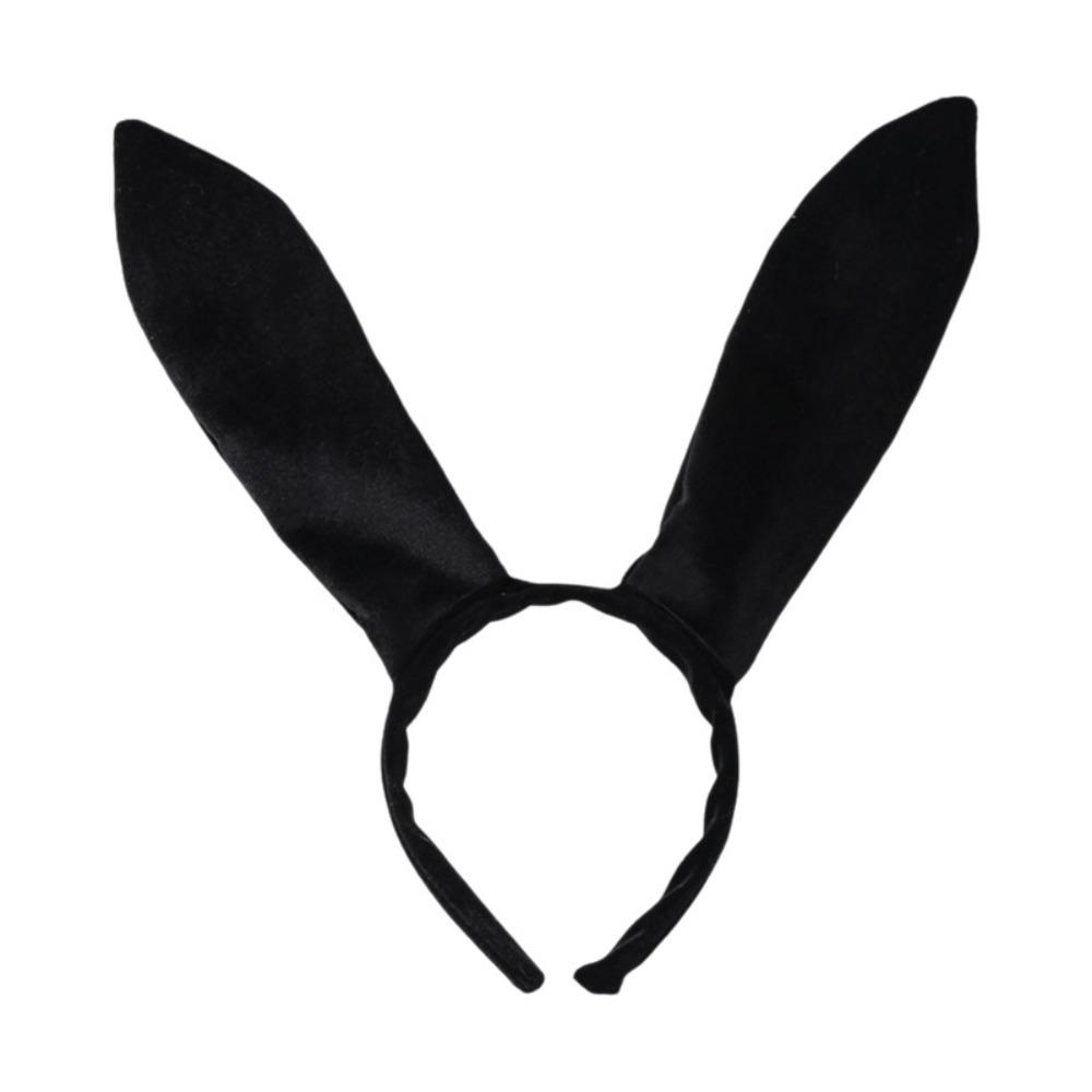 Big Bunny Ears Bunny Girl Headwear Black & Purple Party Headband Halloween Party