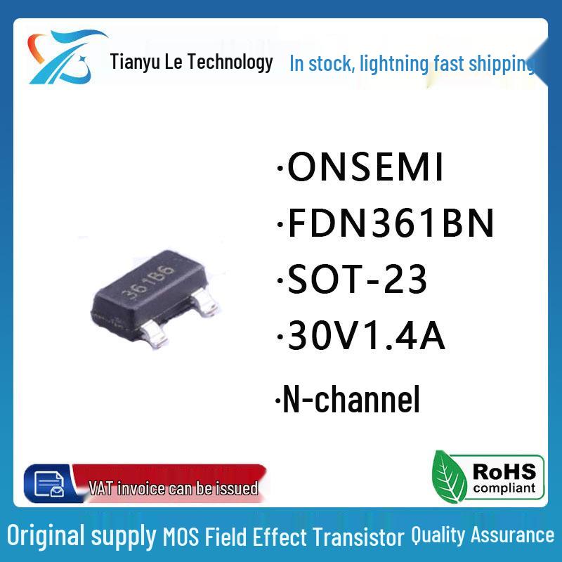 FDN361BN N-Channel MOSFET 30V 1.4A SOT-23 Screen Printed Transistor