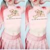 Cheeky Crop Top Teddy Pink Pastel Other Erotic Clothing