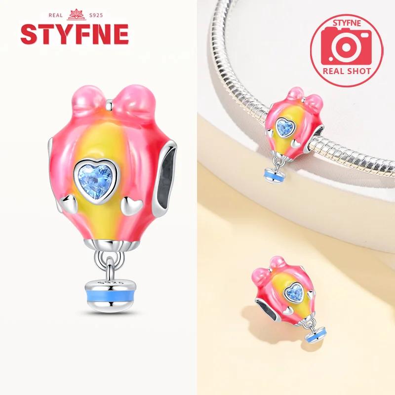 Charme Série Montgolfière en Cuivre Perles Colorées Convient aux Bracelets Originaux Pour Femmes Bijoux de Luxe DIY Cadeaux Assortiment Quotidien