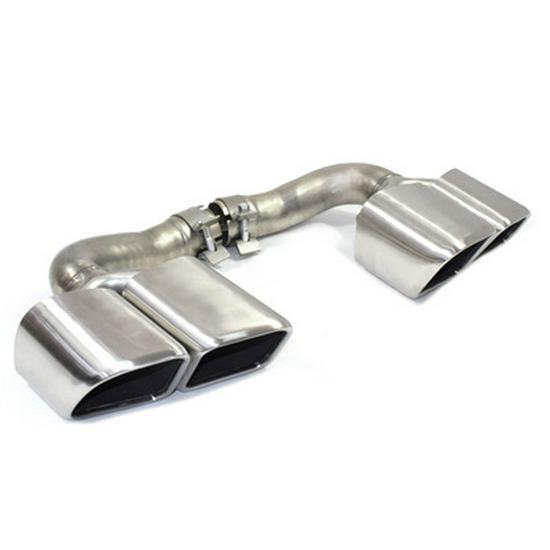 Porsche Cayenne GTS Black Quad Tailpipe Trim (11-24 Years)