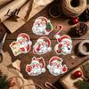 Decorative Labels for Greeting Cards 45Pcs Christmas Santa Sticker Set Cartoon DIY Handwrite Label Decals Gift Tags Personalized Tags Friends Party