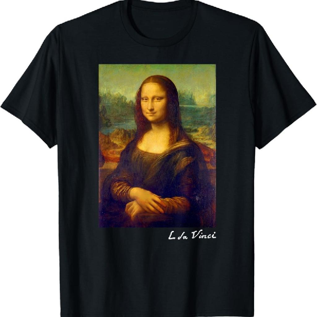 Famous Painting Mona Lisa Art of Leonardo Da Vinci Artist T-Shirt